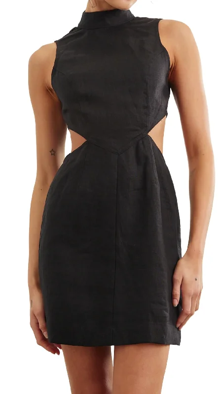 Virtue Mini Dress In Noir