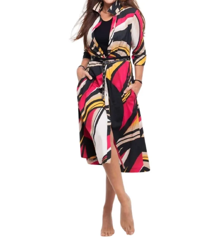 Big Swirl Dress In Multicolor