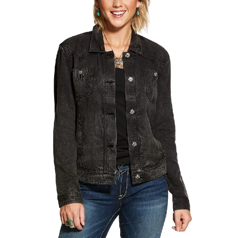 Ariat August Trucker Womens Black Jacket