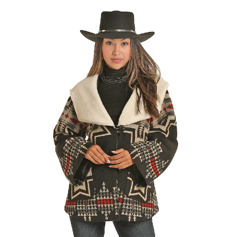 Powder River Outfitters Women's Aztec Cape Coat