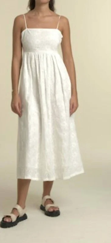 Kana Ladies Woven Dress In White