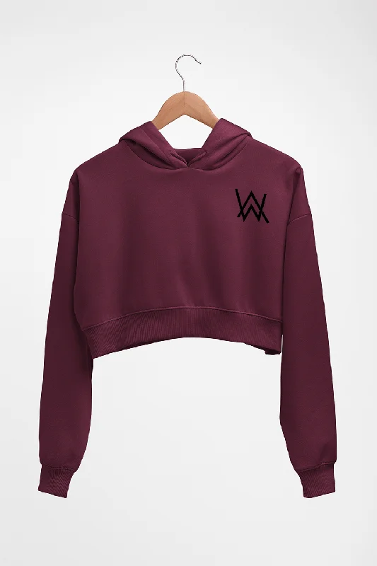 Alan Walker Logo Crop HOODIE FOR WOMEN