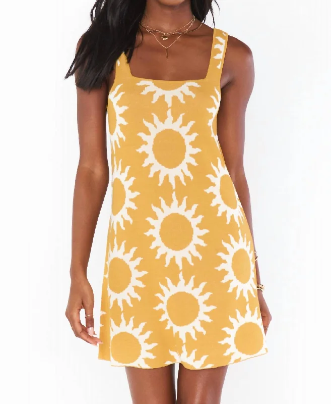 Mellow Mini Dress In Paradise Sun Knit