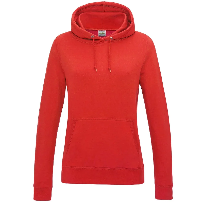 AWDis College Hoodie - Womens - Fire Red