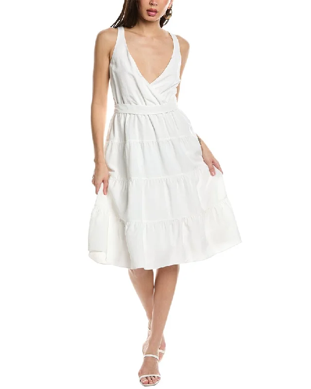 Amanda Uprichard Cortland Linen Midi Dress