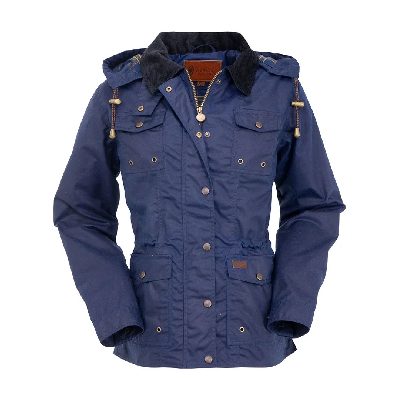 Outback Trading Co. Jill-A-Roo Oilskin Navy Womens Jacket