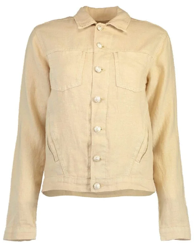 Sand Celine Linen Jacket