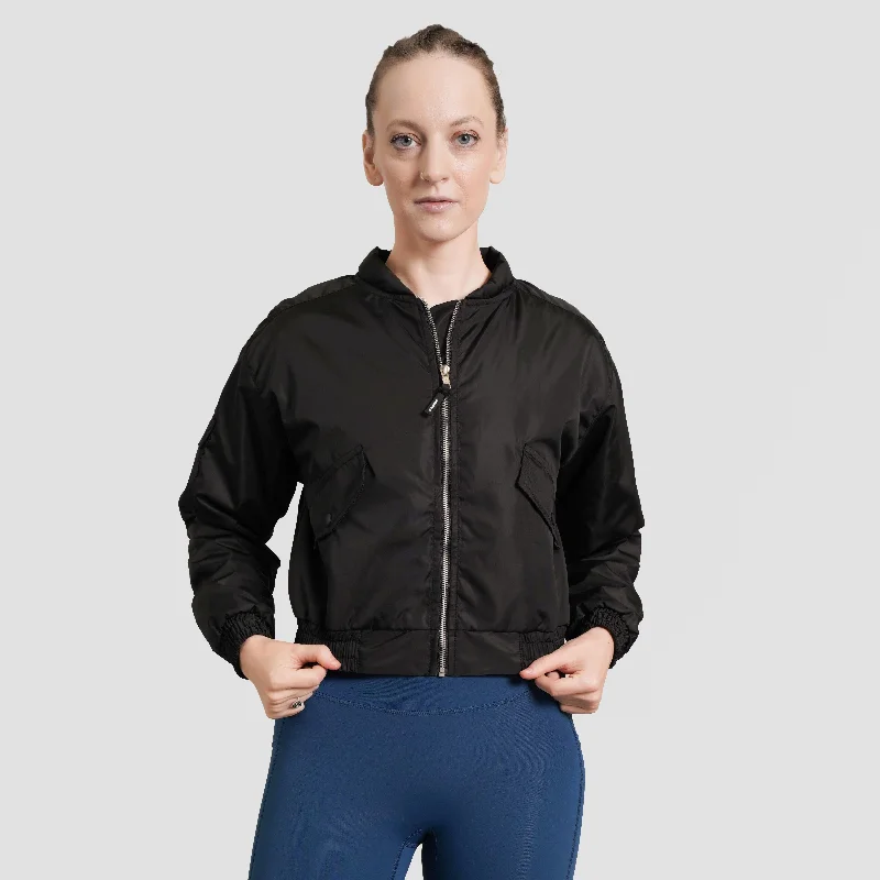 Essential Bomber Jacket (Black)