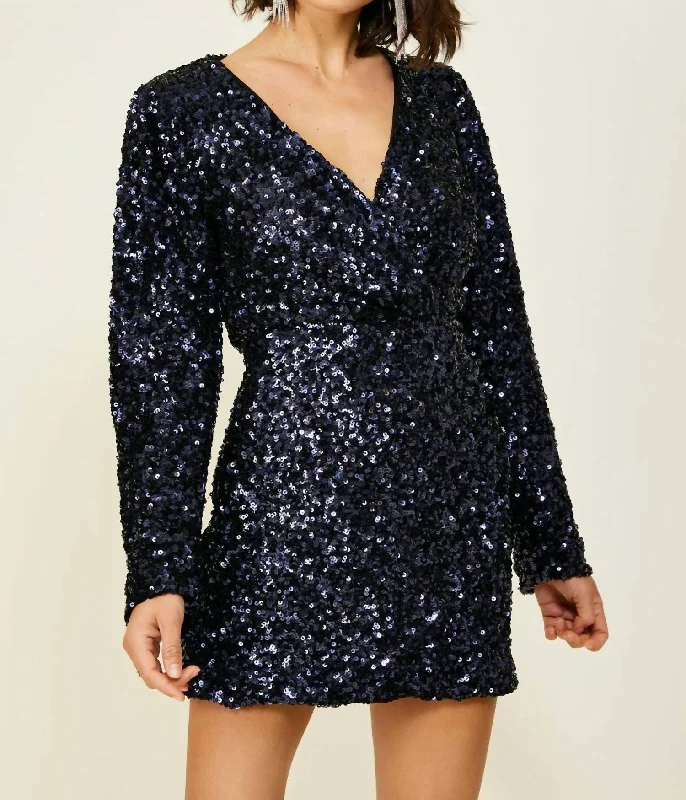 Midnight Mini Dress In Navy