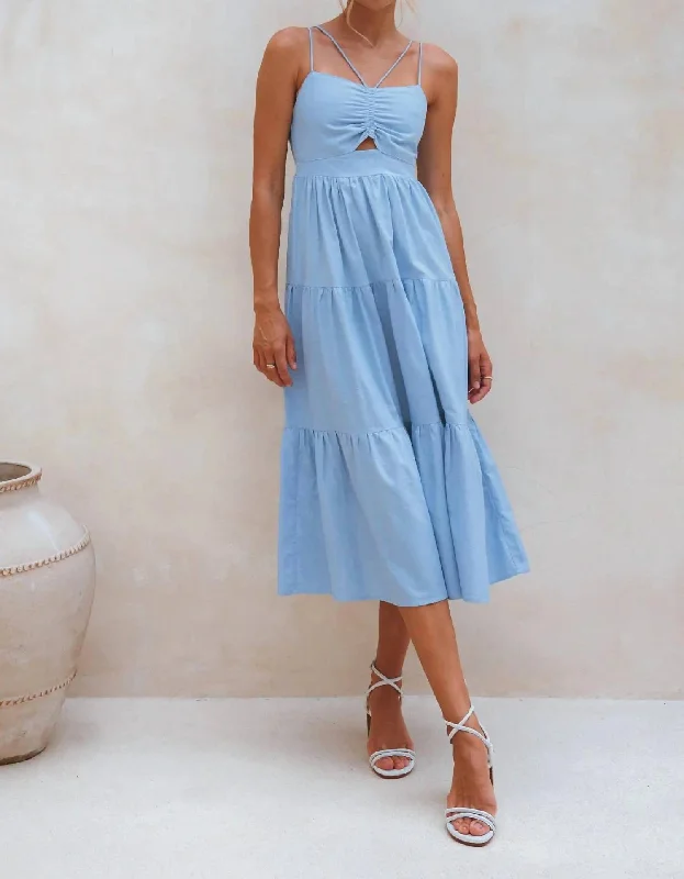 Rafaela Dress In Crystal Blue