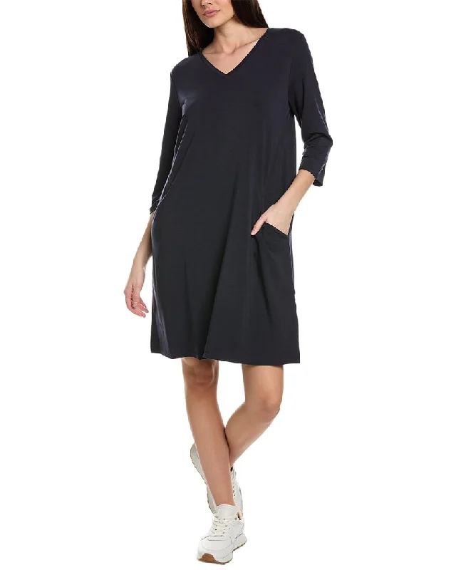 EILEEN FISHER V-Neck A-Line Dress