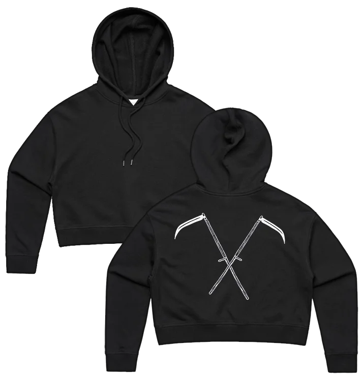 BAG OV BONES - 'Soul Harvests' Pullover Cropped Hoodie