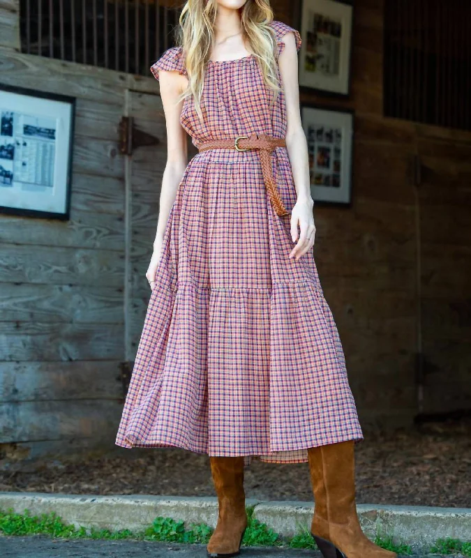 Milly Dress In Plaid