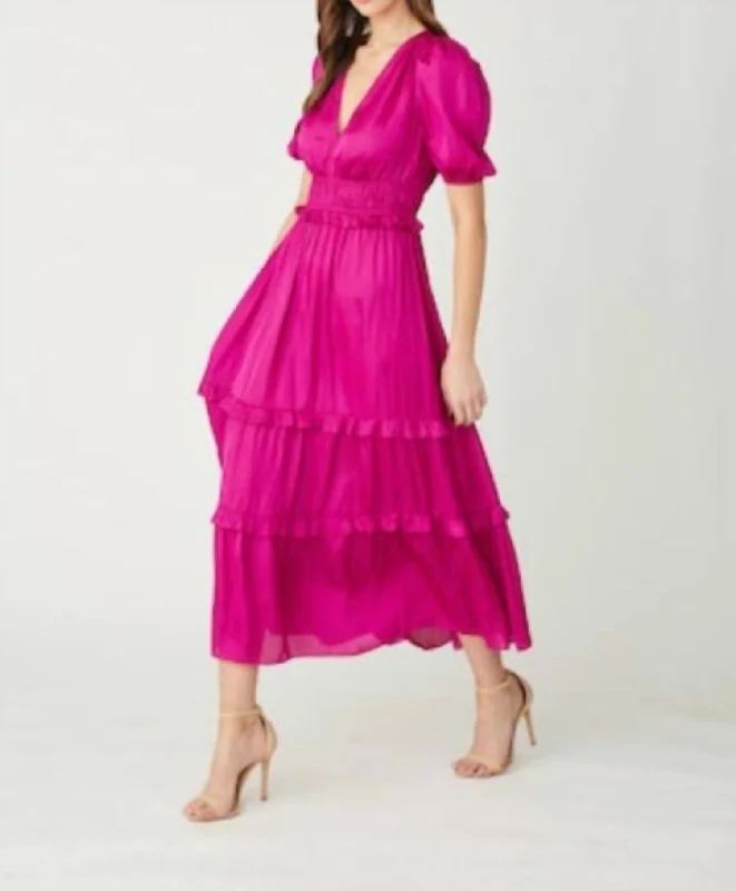 Marcela Dress In Fuchsia