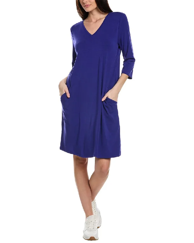 EILEEN FISHER V-Neck A-Line Dress