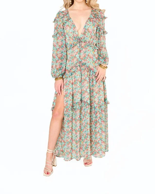 Pia Maxi Dress In Lush