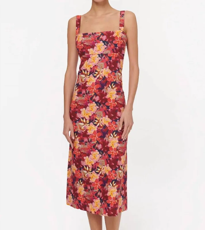 Hema Midi Dress In Paradise