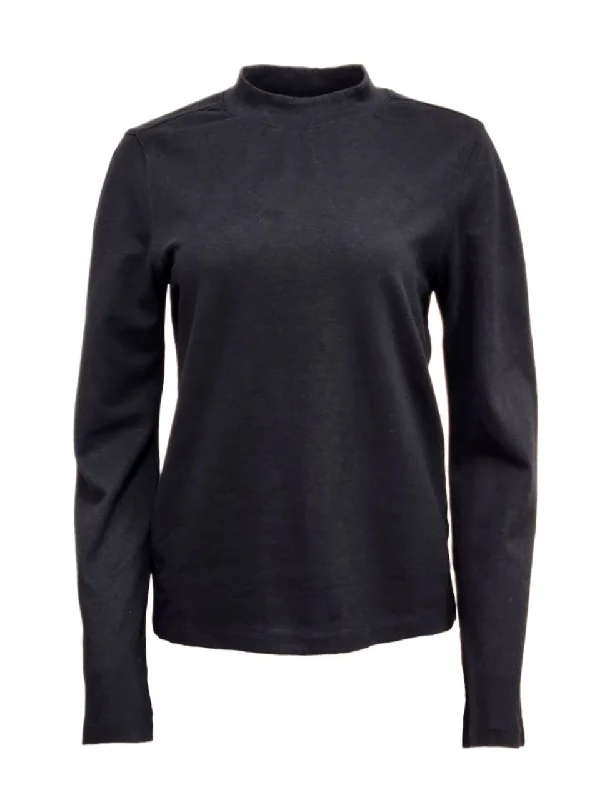 HoodLamb Women's Black Bell Sleeve Hemp Organic Cotton Sweatshirt NWT