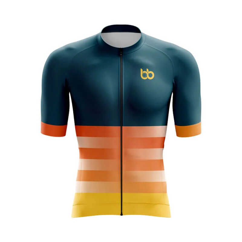 Gradient Frequency Aero jerseys (Navy-Orange-Yellow)