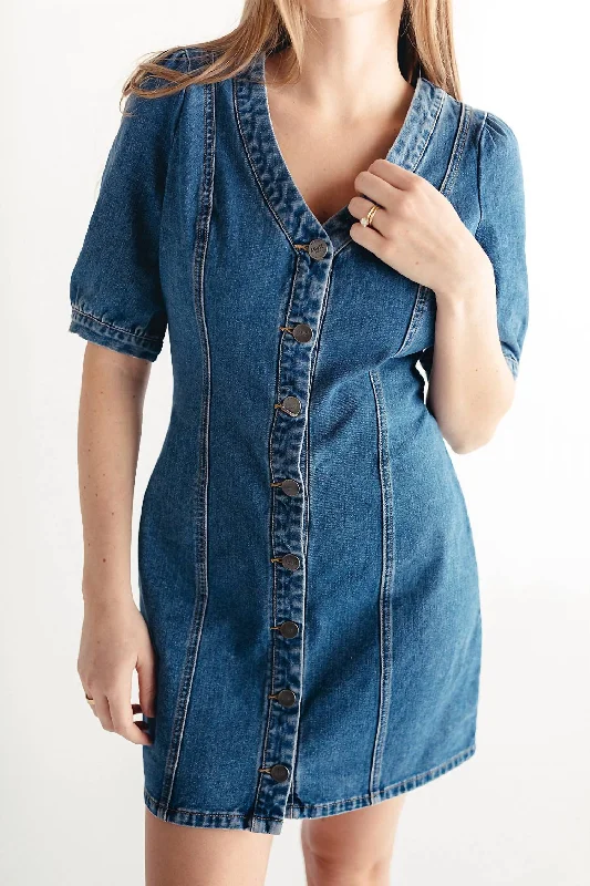 Claudette Jean Dress In Blue