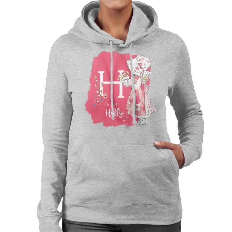 Holly Hobbie Classic H Is For Holly Women's Hooded Sweatshirt