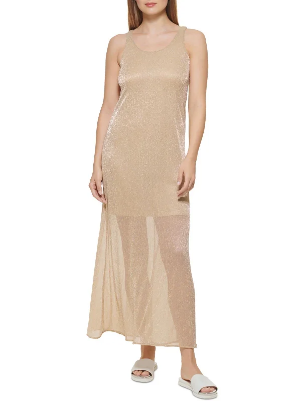 Womens Textured Long Maxi Dress