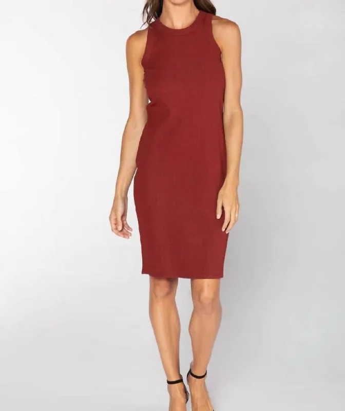 Quinn Dress In Cabernet