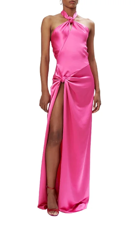 Zadena Dress In Hot Magenta