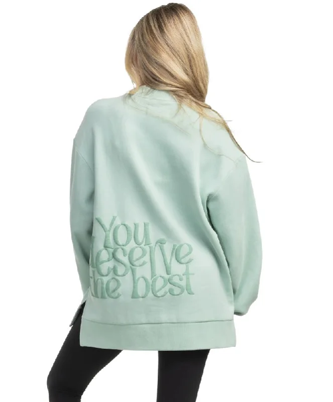 Southern Shirt - Happy Thoughts You Deserve Puff Print Sweatshirt