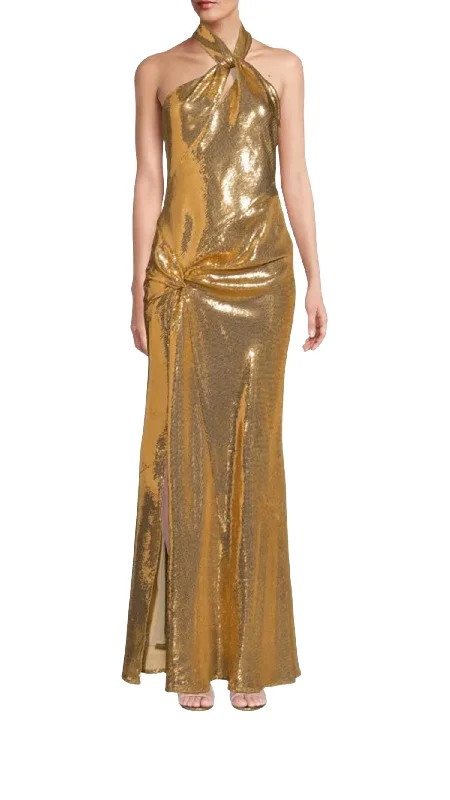 Selina Dress In Gold