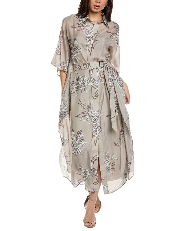 Brunello Cucinelli Silk Caftan Dress