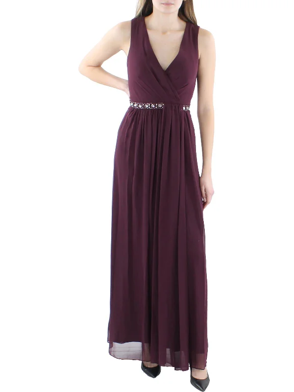 Womens Chiffon Long Evening Dress