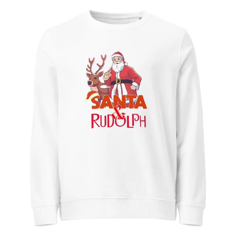 Santa & Rudolph Graphics Organic Sweatshirt