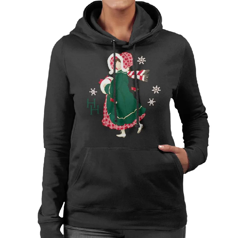 Holly Hobbie Christmas Dress Women's Hooded Sweatshirt