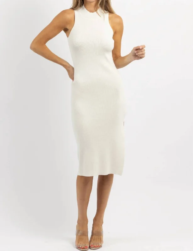 Ode To Summer Midi Dress In Ivory