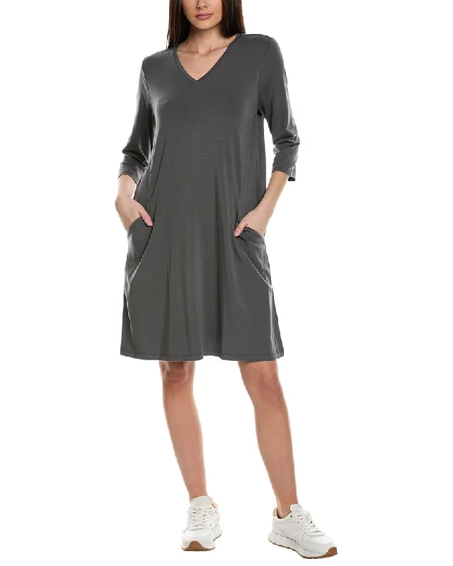 EILEEN FISHER V-Neck A-Line Dress