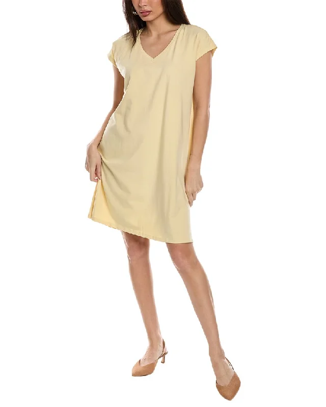 EILEEN FISHER V-Neck T-Shirt Dress