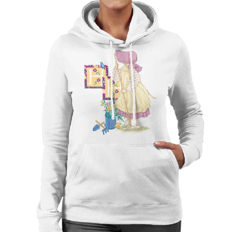 Holly Hobbie Classic Gardening Women's Hooded Sweatshirt